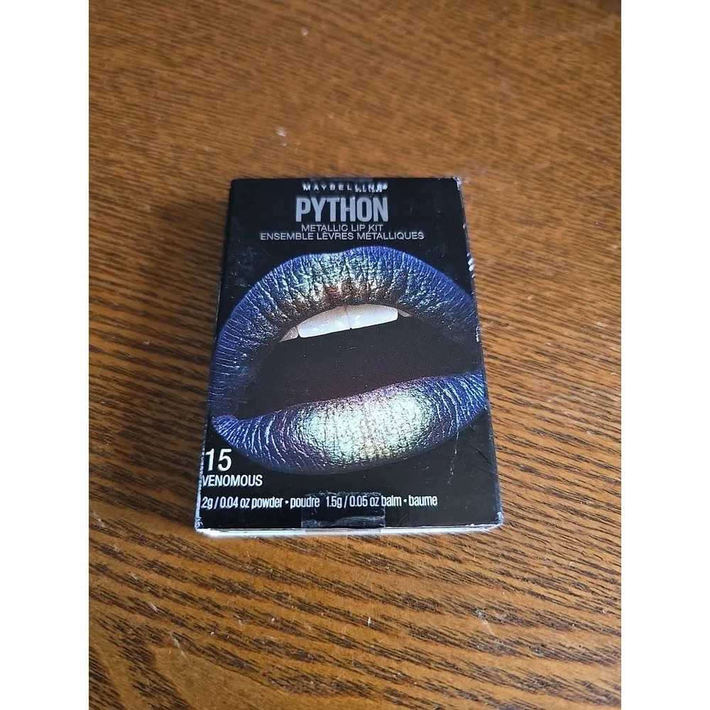 Maybelline Lip Studio Python Metallic Lip Kit #15 VENOMOUS - New‎ In Box